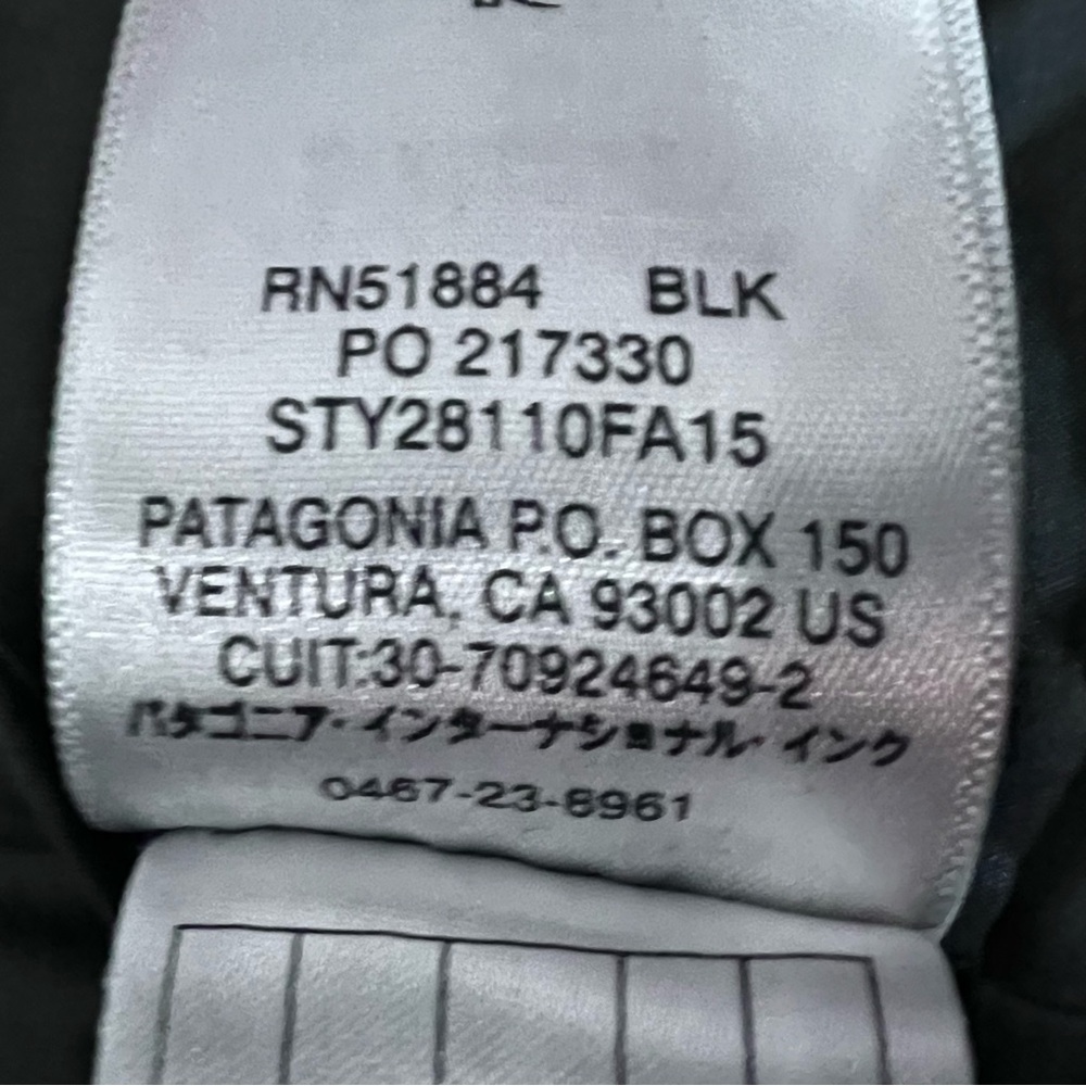 PATAGONIA Women’s 3 in 1 Parka LINER ONLY Black Knee Length STY28110FA15 
Large - Picture 12 of 13